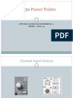 AE130 Power Point Week 7 Day 14 Console Components and DAW