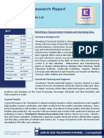 Fundamental Research Report: Chembond Chemicals LTD