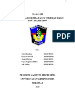 Makalah Pemanfaatan Limbah Kaca Pada Kontruksi Beton