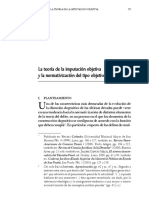 La teoría de la imputación objetiva y la normativización del tipo objetivo