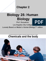 Biology 25: Human Biology: Prof. Gonsalves Los Angeles City College Loosely Based On Mader's Human Biology, 7 Edition