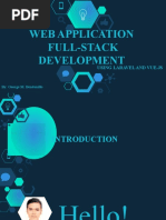 Web Application Full-Stack Development: Using Laravel and Vue - Js