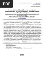 Dorstenia Brasiliensis Lam. (Moraceae) : Caracterización Morfoanatómica de Una Especie Polimórfica, Empleada Con Fines Medicinales en Paraguay.