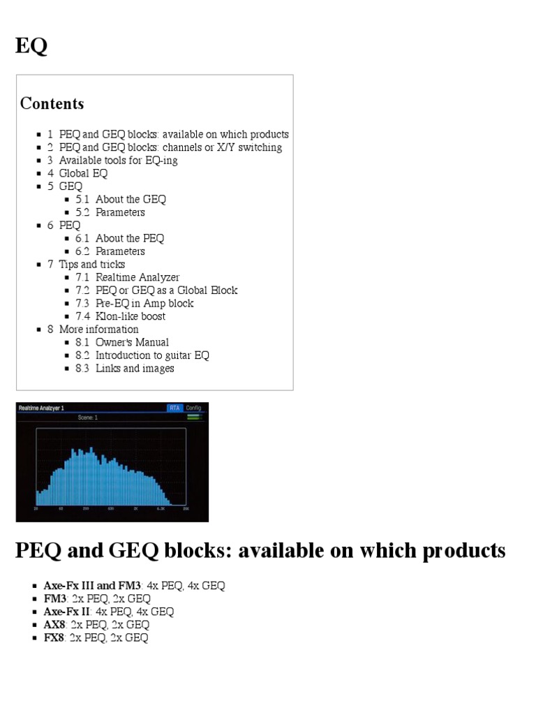 EQ Fractal Audio Wiki PDF Equalization (Audio) Double Bass