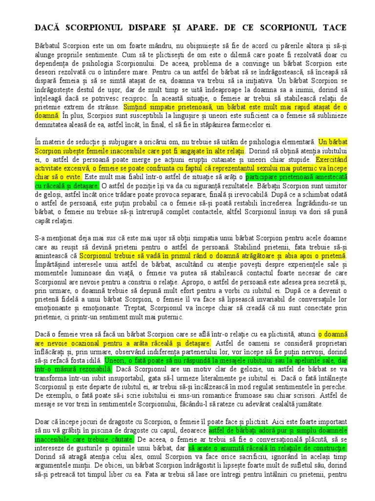 Compatibilitate intre femeia berbec si barbatul scorpion