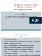 Research Methods Chapter on Research Design Elements