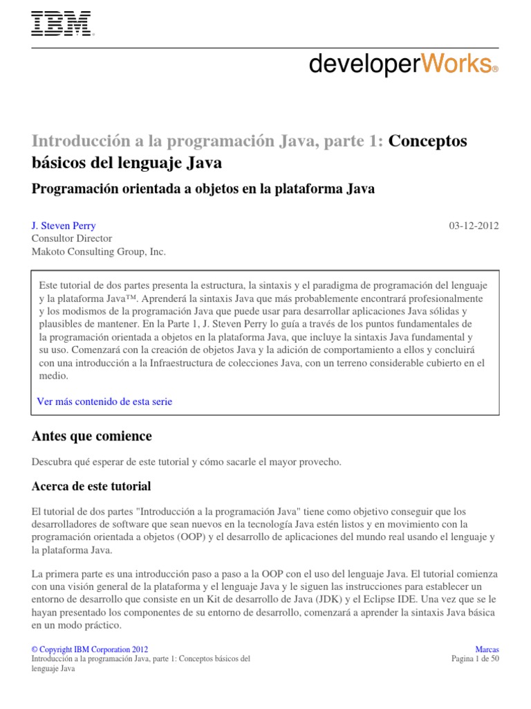 J Introtojava1 PDF | PDF | máquina virtual de Java | Java (lenguaje de ...