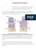 Dart Manipulation Techniques For Flat Patterns