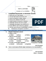 Test La Istorie Clasa a5 a Grecia Antica Primele 2 Lectii 20 Decembrie