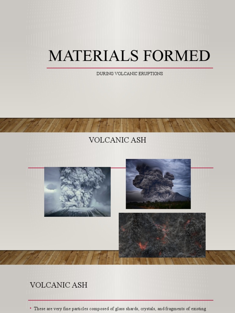 Volcanic Materials Ejected During Eruptions | PDF