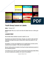 Youth Group Lesson On Labels PDF
