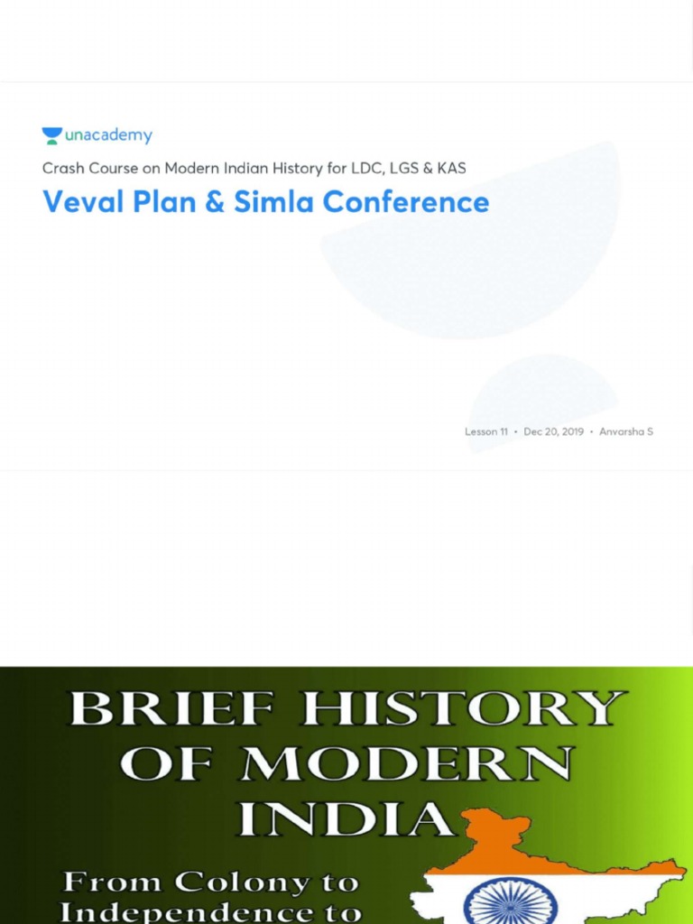 Veval Plan & Simla Conference | PDF