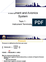 Topic 1 Instrument Terminology