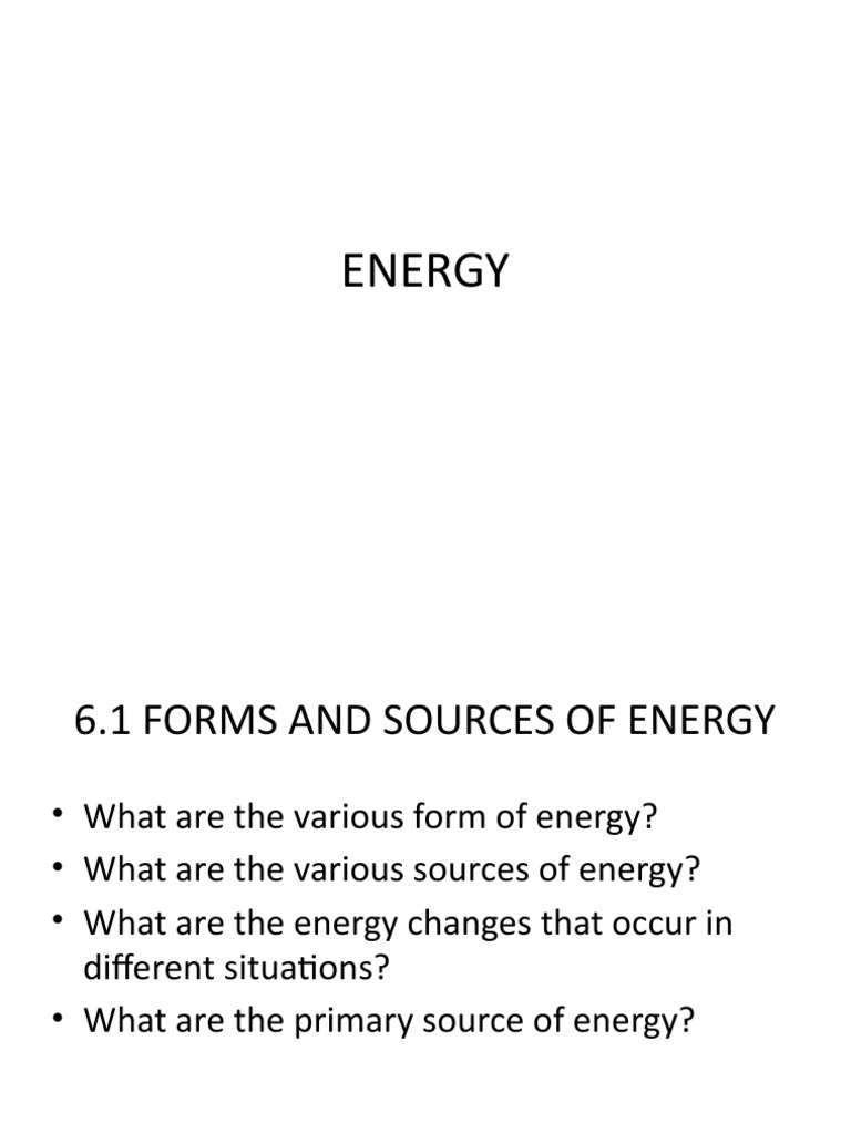 Energy | PDF | Fuels | Energy Development