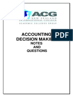 Decision Making Notes and Questions
