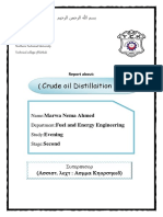 Crude Oil Distillaition Unit) : Marwa Nema Ahmed Fuel and Energy Engineering Evening Second