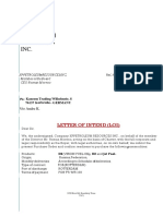Petroleum Resources Inc.: Letter of Intend (Loi)