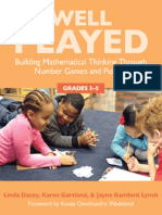 Well Played 3-5 - Building Mathematical Thinking Through Number Games and Puzzles, Grades 3-5 PDF