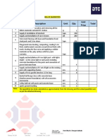 No Description Unit Qty Unit Price Total: Bill of Quantities