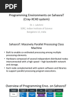 Programming Environments On Sahasrat (Cray-Xc40 System)