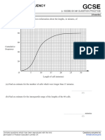 CUMULATIVE FREQUENCY GRAPH ANALYSIS