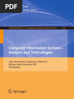 Computer Information Systems Analysis and Technologies 2011