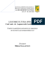 Mihai Galaftion Legumicultura Speciala - Semestrul 2