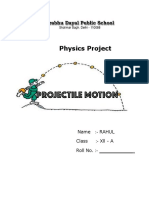 Physics Project: Name:-RAHUL Class: - XLL - A Roll No.