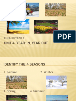 Unit 4: Year In, Year Out