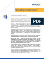 Orientaciones Aprendo en Casa Dre Gre Ugel PDF