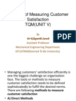 Methods of Measuring Customer Satisfaction