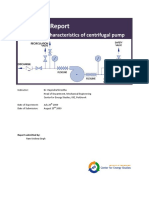 Pump Performance Characteristics Report