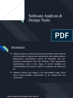 Software Analysis and Design Tools