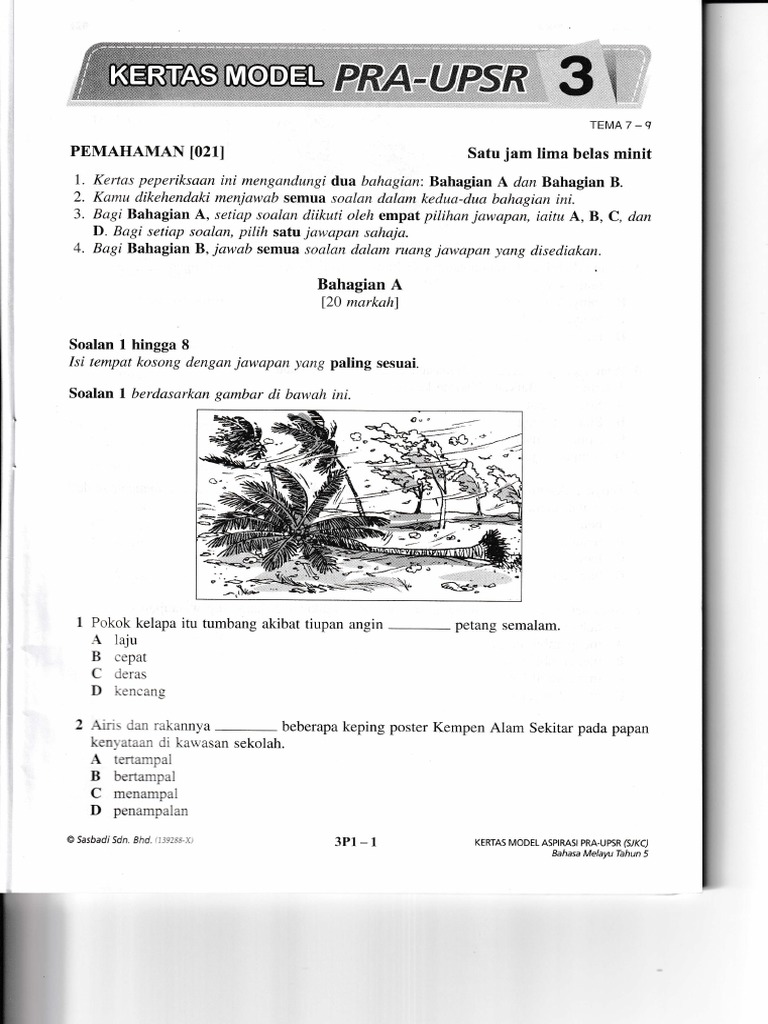 Kertas Pemahaman Tahun 4 Pdf