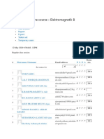 Attendance For The Course EM 12.05.20 PDF