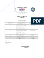 Philippines Schools Test Items Students Learned Least