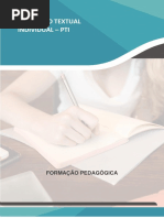 Produção Textual Individual - Pti: Formação Pedagógica