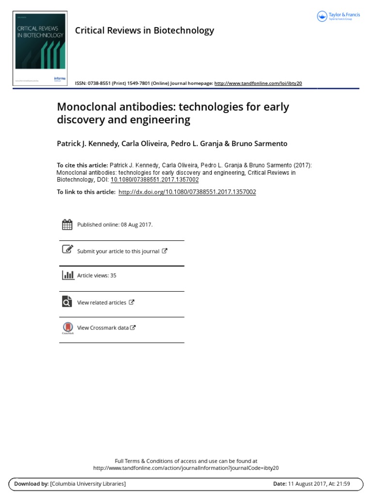 Monoclonal Antibodies | PDF | Antibody | Immunoglobulin G