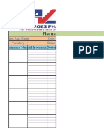 Pharmacy Feedback: Med - Rep.Name Date Territory Brick