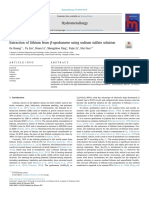 Hydrometallurgy: Ge Kuang, Yu Liu, Huan Li, Shengzhou Xing, Fujie Li, Hui Guo