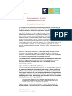 WENGER Etienne y Beverly - Breve Introducción A Las Comunidades de Práctica PDF