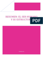 1_RESUMEN EL SER HUMANO Y SU ESTRUCTURA