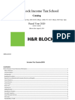 H&R Block Income Tax School: Catalog