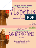 Vísperas San Bernardino de Siena