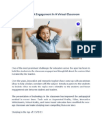 Improving Student Engagement in A Virtual Classroom PDF