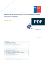 Modelo de Satisfaccion de Usuarios Con Los Servicios de Gobierno Electronico PDF