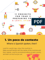 11 PROJECTS FOR YEAR 11 PREPARING FOR A LEVEL SPANISH