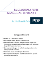 Kriteria Diagnosa Jenis Gangguan Bipolar 1