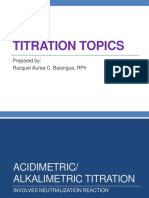 Types of Titrimetric Analysis