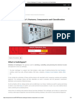 What Is Switchgear - Features, Components and Classification